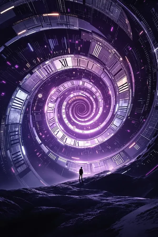 时间漩涡 高清海报，科幻题材，2025年
